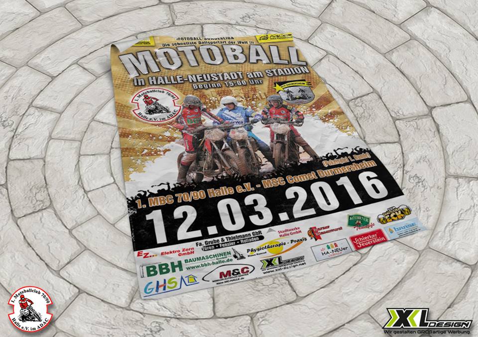 Motoball Plakate